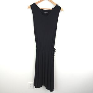 RP By Rachel Pally Women's Black Cowl Neck Sleeveless Blouson Dress